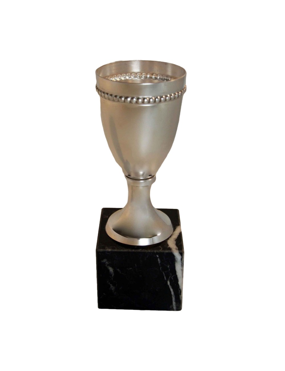 copa de metal con baño de plata de primera  ley 101/1