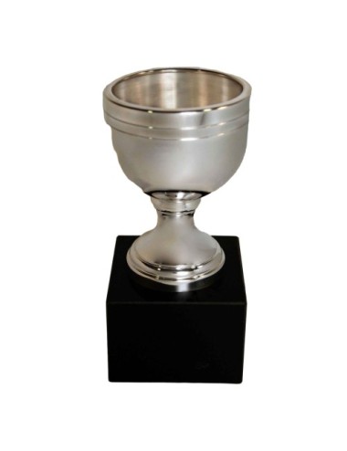 copa de metal con baño de plata de primera  ley 105/1