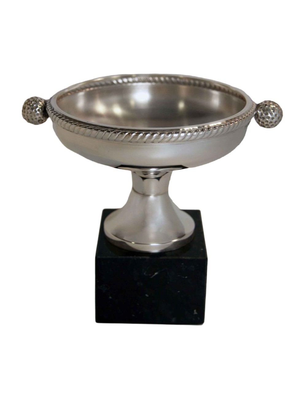 copa de metal con baño de plata de primera  ley 107/1