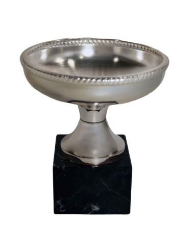 copa de metal con baño de plata de primera  ley 108/1