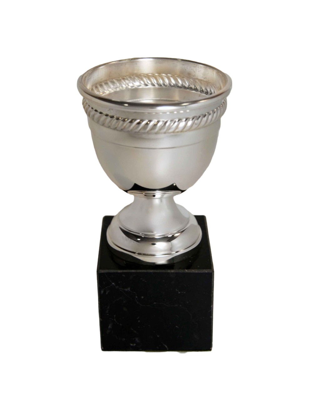 copa de metal con baño de plata de primera  ley 112/1