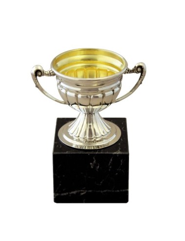 copa de metal con baño de plata de primera  ley 305/1