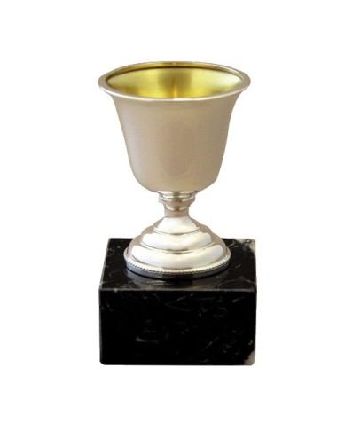 copa de metal con baño de plata de primera  ley 315/1