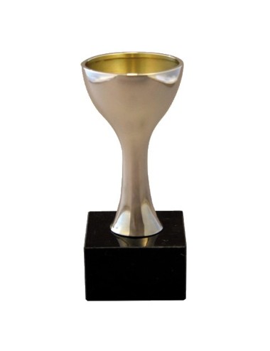 copa de metal con baño de plata de primera  ley 323/1