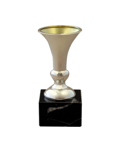 copa de metal con baño de plata de primera  ley 325/1