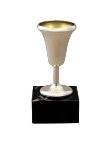 copa de metal con baño de plata de primera  ley 347/1