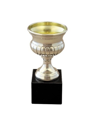 copa de metal con baño de plata de primera  ley 352/1