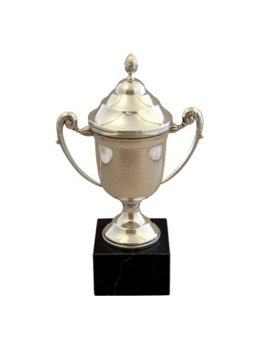 copa de metal con baño de plata de primera  ley 358/1