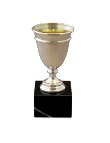 copa de metal con baño de plata de primera ley 366/1