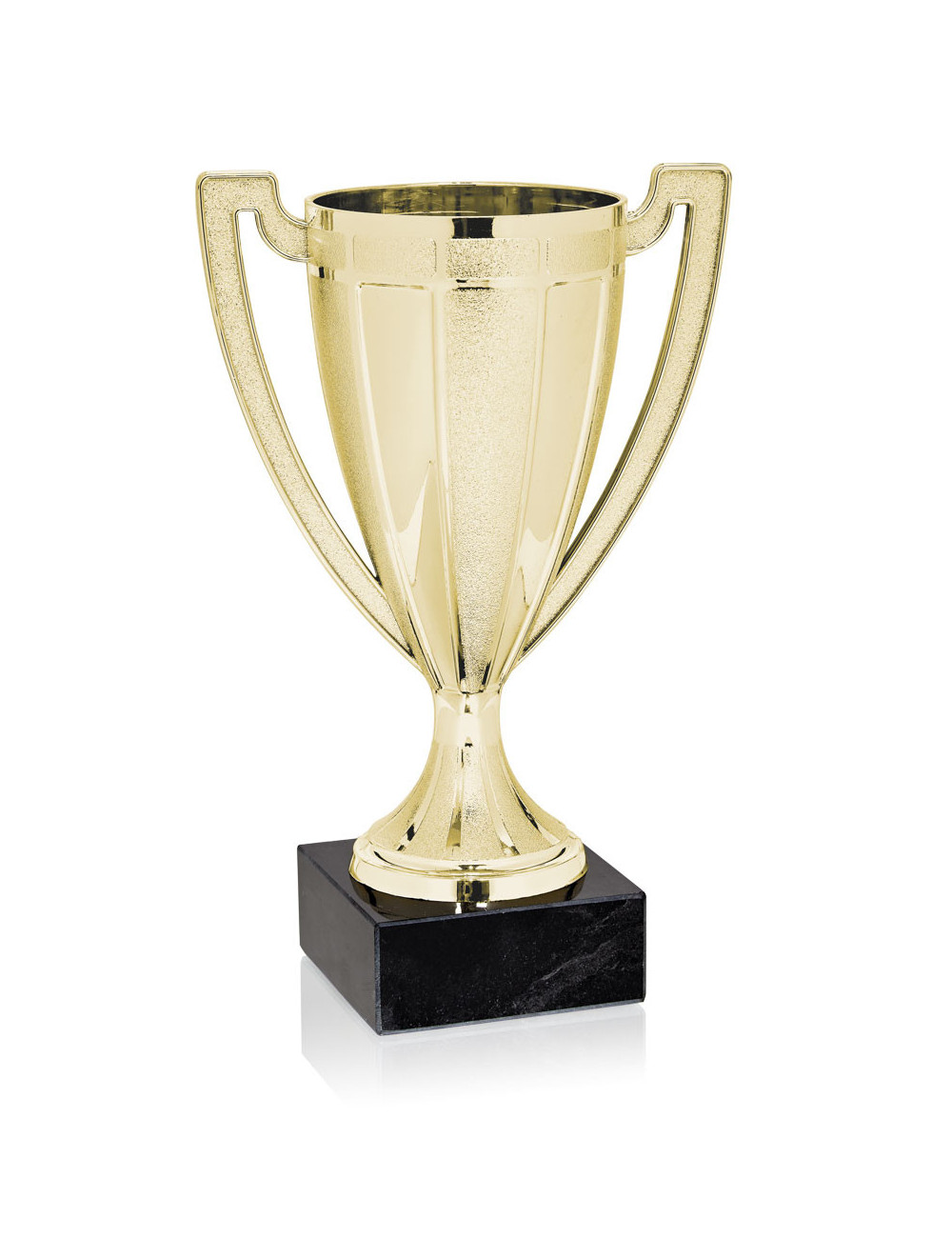 Copa Dorada  de Abs metalizado sobre base mármol 32-0625