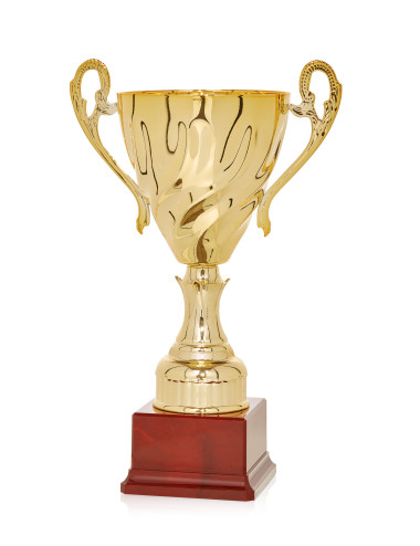 Copa Dorada de Abs metalizado sobre base Abs 86-7491