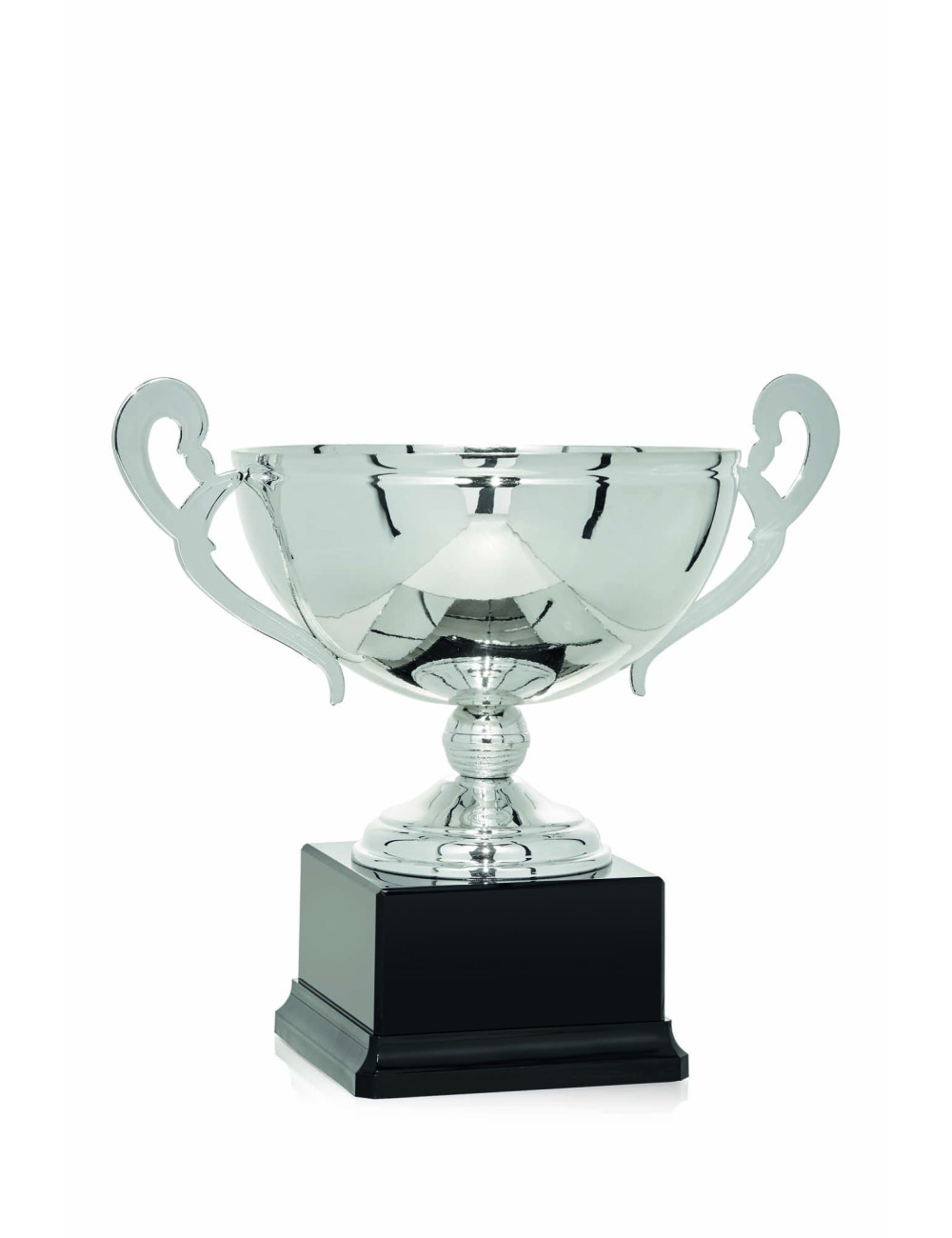 Copa plateada de Abs metalizado sobre base black abs 89-7451