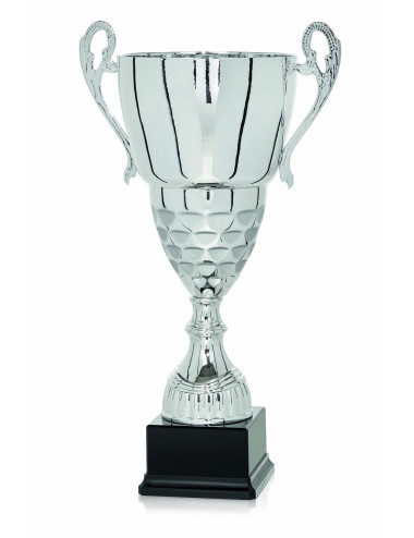 Copa plateada de Abs metalizado sobre base de black abs 90-7302