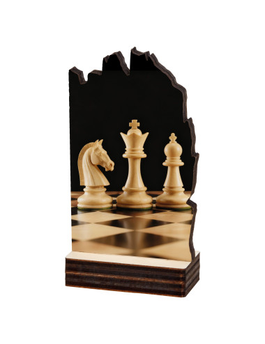 Trofeo de madera de Ajedrez 170/22408