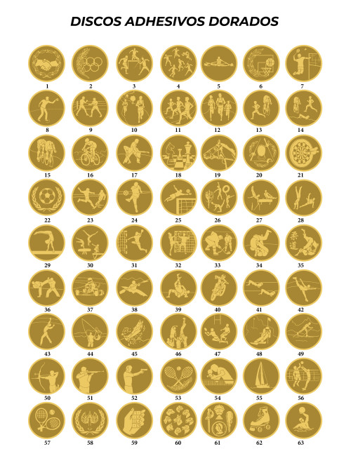 058L - Medalla de Hierro. 50mm. Oro, Plata, Cobre y Bronce.