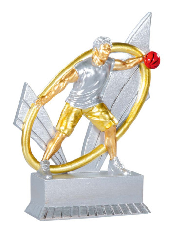 Trofeo de resina de Baloncesto 31402