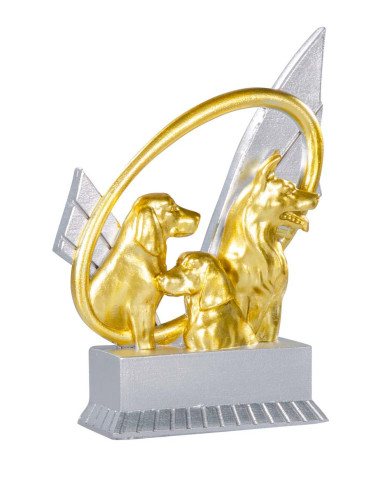 Trofeo de resina de Perro 31405