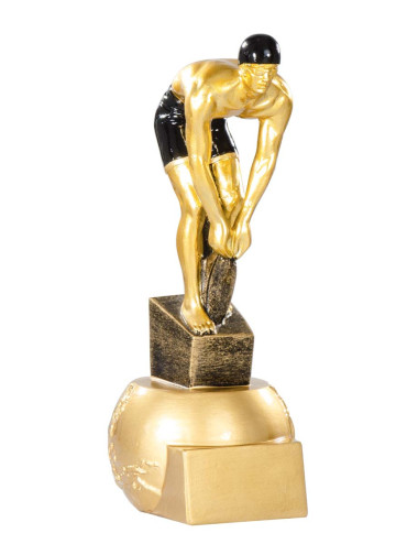 Trofeo de resina natación masculino 71520