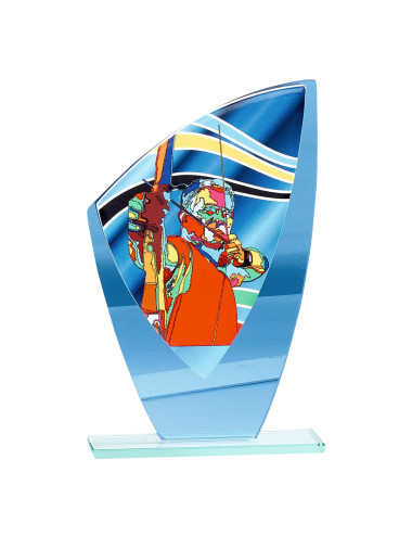 Trofeo de cristal Tiro con arco 66211