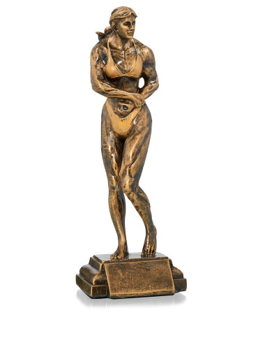 Trofeo de resina Culturismo femenino 198/52702