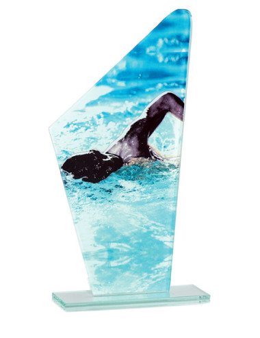 Trofeo de cristal Natación 66115