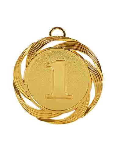 035C. Medalla de cinc de 70mm. Oro, Plata, Cobre.